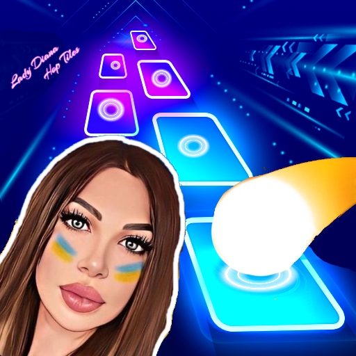 Lady Diana Dancing Tiles Hop