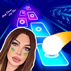 Lady Diana Dancing Tiles Hop