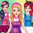 School Girls Fashion Makeover icône