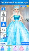 Ice Princess Wedding Dress Up پوسٹر