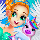 Unicorn Princess Dreamland-Baby Pet Care & Dressup APK