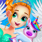 Baby Unicorn Princess Dress up Salon-Pet Care Game icon