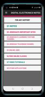 DIGITAL ELECTRONICS NOTES Poster