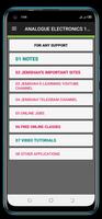 ANALOGUE ELECTRONICS 1 NOTES poster