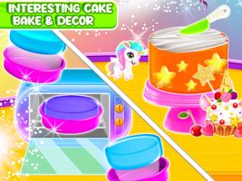 Licorne Cake Fille Jeux capture d'écran 3