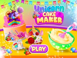 Licorne Cake Fille Jeux Affiche