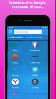 Webbrowser -Schnell und sicher Plakat