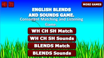 English Blends Word Game - Learning English الملصق