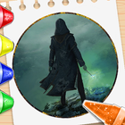 Coloring of hogwarts legacy simgesi
