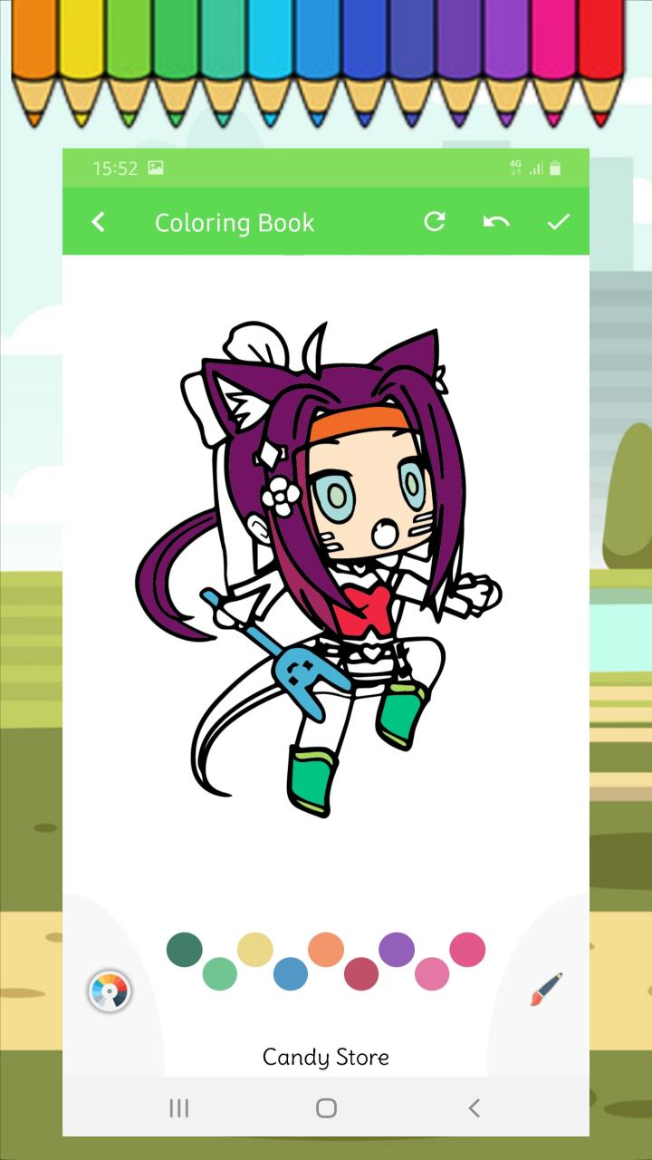 Libro De Colorear De Anime Gacha Disfraz De Anime For Android