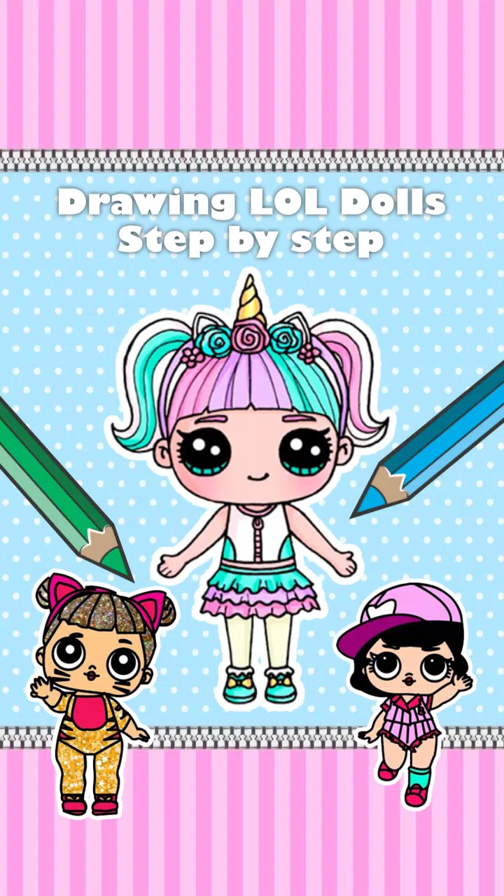 Descarga de APK de Cómo dibujar Lol Dolls paso a paso 🌈🌈🌈 para Android