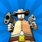 Zombie killer Deadland cowboy ícone