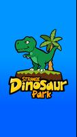 Strange dinosaur park craft plakat