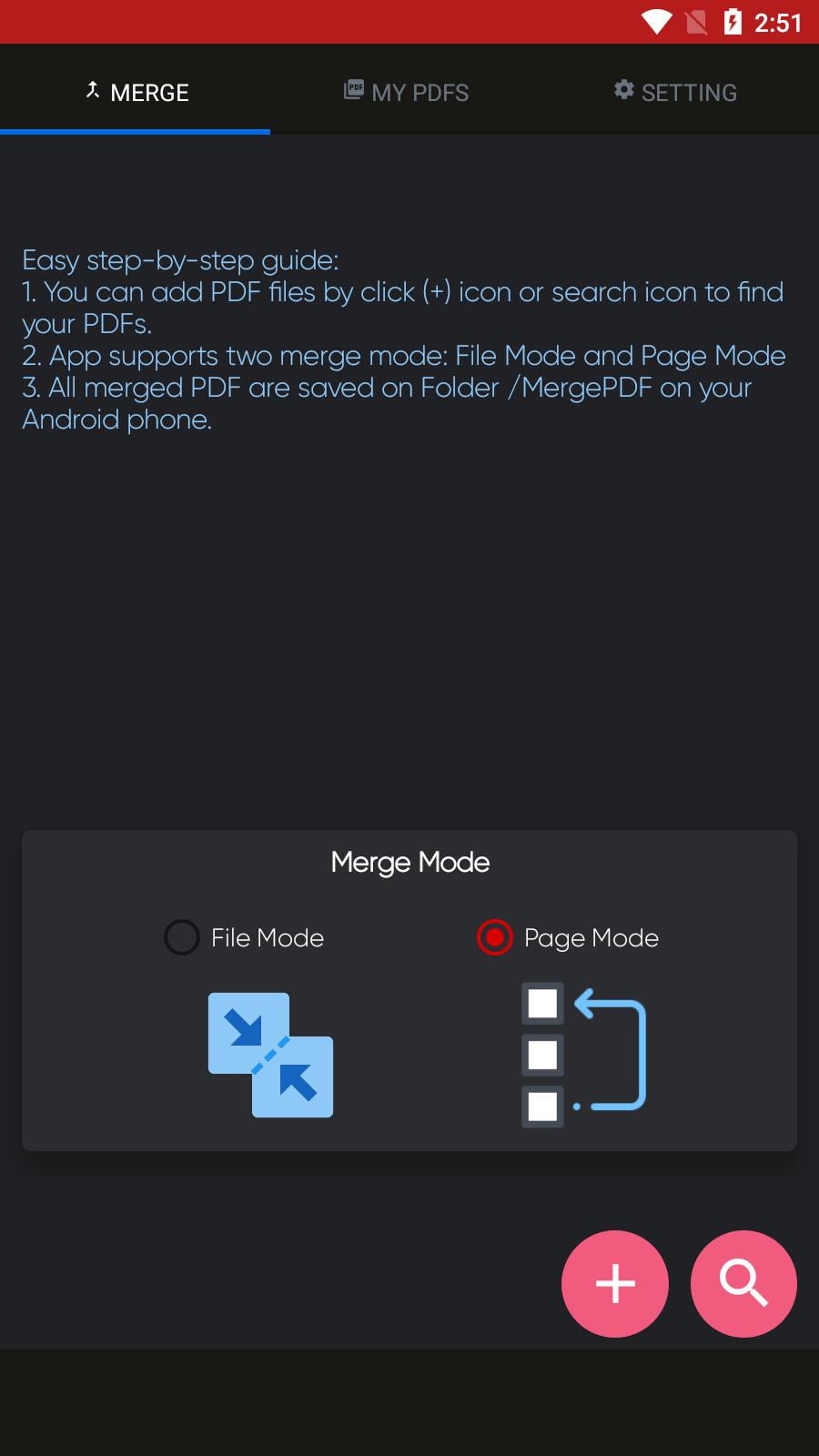 Combine PDFs Combine PDFs