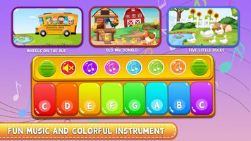 jogo de piano: jogos infantis Cartaz