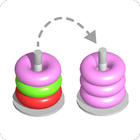 Color Hoop stack: 3D sort game icon