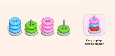 Hoop Stack - Color Puzzle Game