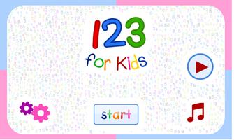 123 for Kids | Number Flashcar الملصق