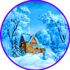 Winter Snowfall HD Live Wallpaper icône