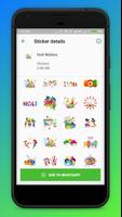 Holi Dhuleti Stickers Pack- WAStickerApps تصوير الشاشة 1