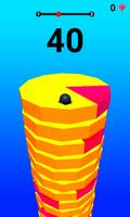 Helix Stack Ball Crush Rush Poster