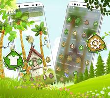 Home Coconut Tree Theme capture d'écran 1