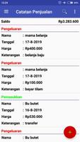پوستر Catatan Penjualan dan Hutang
