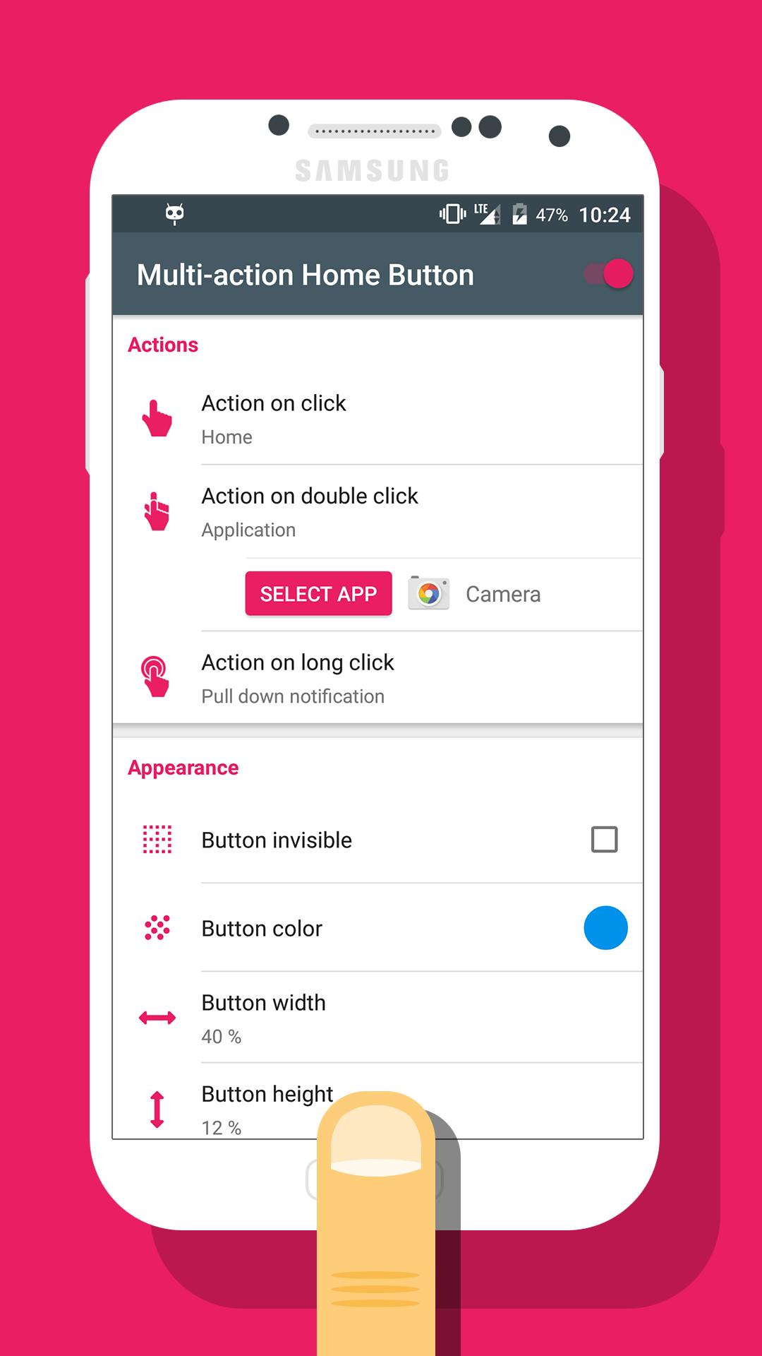 Home click. Multi Action button. Хоум клик. Android button Pro. SOS button app.
