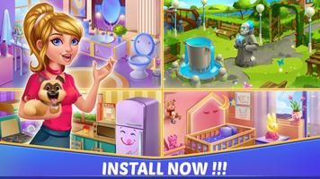 Interior Home Design Game Girl اسکرین شاٹ 3