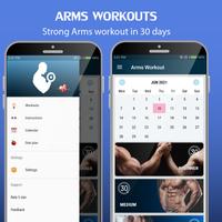 Arm Workouts - Strong Biceps in 30 Days poster