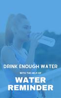Drink Water Reminder - Water a plakat
