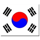 Korea national anthem & flag icon