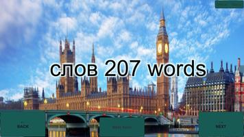 پوستر 207 Russian and English words