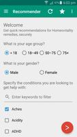 Homeovitality Recommender syot layar 2