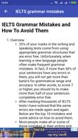 برنامه‌نما IELTS Grammar Mistakes عکس از صفحه