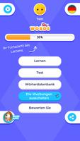 Englisch – Wörter und Bilder Plakat