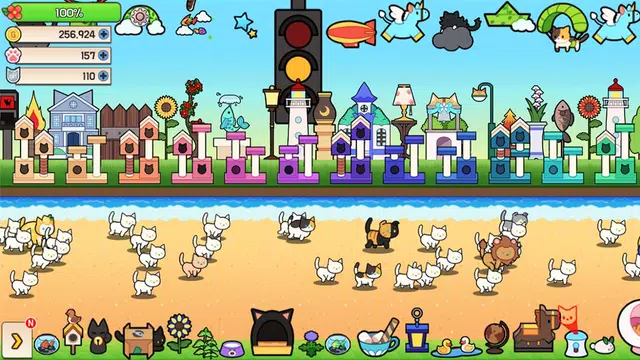 Screenshot 2 for Cat town (Tap RPG) - Premium