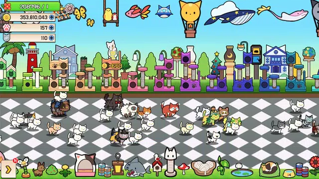 Screenshot 3 for Cat town (Tap RPG) - Premium