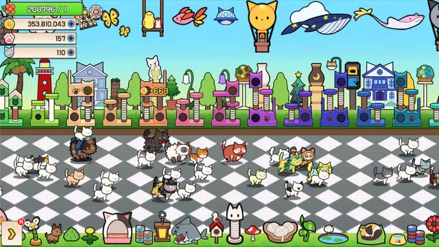 Screenshot 13 for Cat town (Tap RPG) - Premium