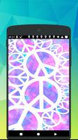 Love and Peace symbol Wallpapers Affiche