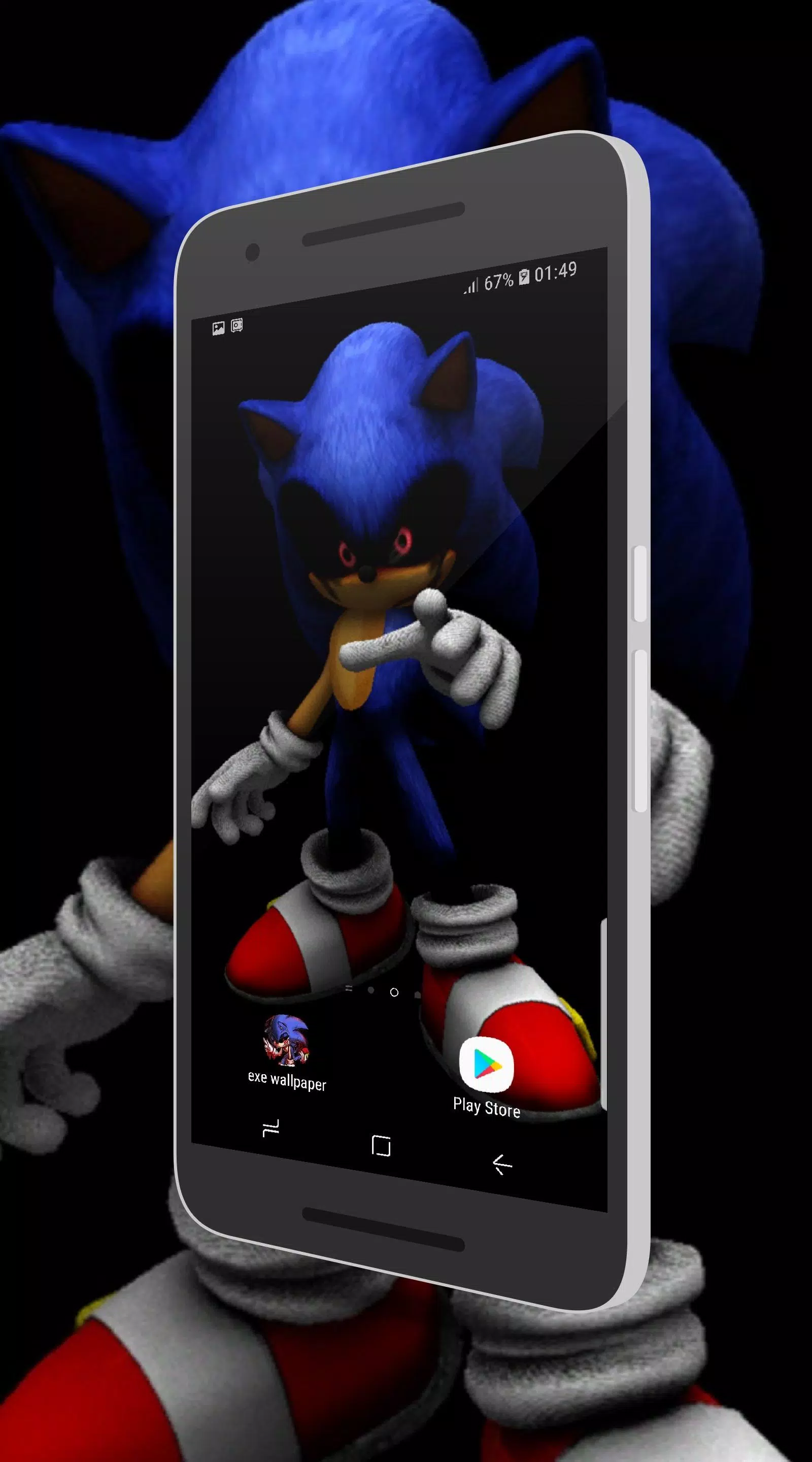 Download Chilling Stare of Sonic.EXE Wallpaper