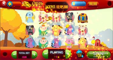 Dog-Cat Free Slot Machine Game Online ポスター