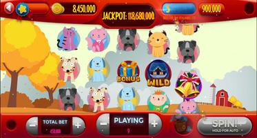 Dog-Cat Free Slot Machine Game Online ảnh chụp màn hình 3