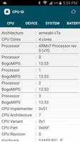 CPU-ID capture d'écran 1