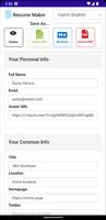 Resume Builder syot layar 1