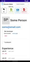 Resume Builder syot layar 2