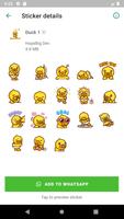 Animated Cute Duck Stickers for WAStickerApps Affiche