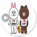 Animated Stickers Brown Bear APK