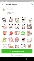 Animated Cute Panda for WAStickerApps syot layar 2