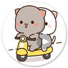 NEW Animated Mochi Cat for WAStickerApps icône
